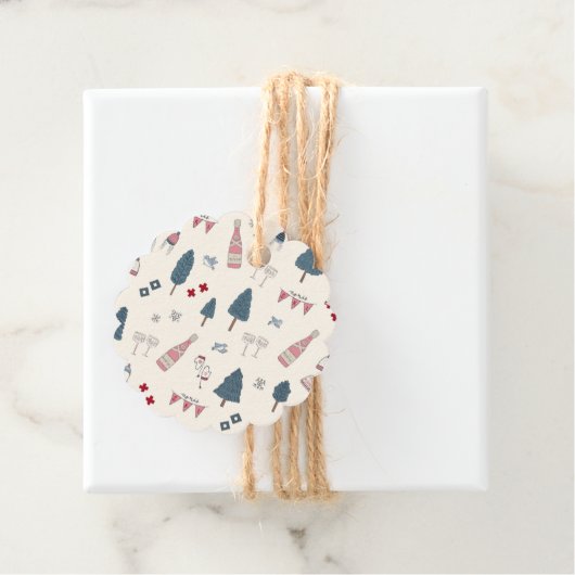 Apres Ski Bachelorette Weekend Champagne Favoriet  Bedankjes Labels (In situ)