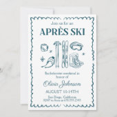 Apres Ski Bachelorette Weekendfeest Route Kaart (Voorkant)