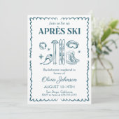 Apres Ski Bachelorette Weekendfeest Route Kaart (Staand voorkant)