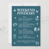 Apres Ski Bachelorette Weekendfeest Route Kaart (Achterkant)