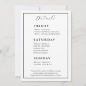 Apres ski bachelorette weekendje weg kaart (Achterkant)