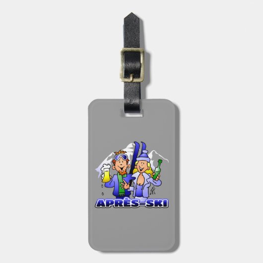 Après-ski Bagagelabel (Voorkant verticaal)