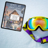 Après Ski Birthday Party Kaart