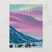 Apres ski briefkaart (Voorkant)