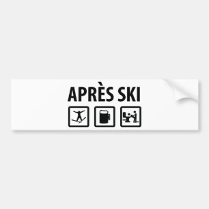 apres ski bumpersticker