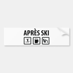 apres ski bumpersticker