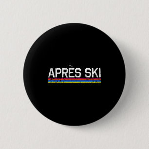 Apres ski bumsneeuwsportoase vakantie wintersport ronde button 5,7 cm