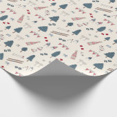 Apres Ski-cadeaupapier Wintercadeau voor haar Fees Cadeaupapier (Hoek)