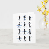 Apres Ski Carrying Options Variants Ski Draag Fun Kaart (Gele Bloem)