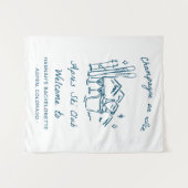 Après Ski Champagne on Ice Winter Bach Party Wandkleed (Voorkant (horizontaal))