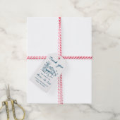 Après Ski Champagne op Ijs Winter Bachelorette Fee Cadeaulabel (Met Touw)