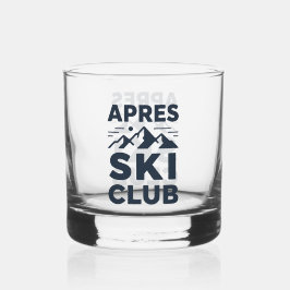Apres Ski Club Berg Logo - Heren Winter Aangepast  Whisky Glas