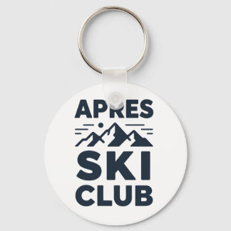 Apres Ski Club Berg Logo - Heren Winter Maatwerk  Sleutelhanger