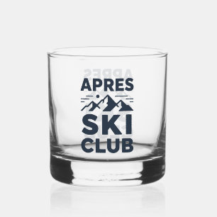 Apres Ski Club Berglogo - Heren Winter Aangepast  Whisky Glas