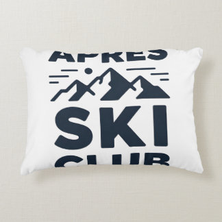 Apres Ski Club Berglogo - Heren Winter Collectie Accent Kussen