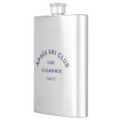 Après Ski Club Blauwe Winter Ski Resort Wapen Flacon (Links)