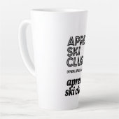 Apres Ski Club Coffee Mug – Winter Ski Lover Gift Latte Mok (Linkerhoek)