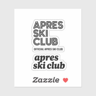 Apres Ski Club Coffee Mug – Winter Ski Lover Gift Sticker