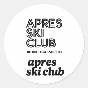 Apres Ski Club koffiemok – Winter ski-liefhebber c Ronde Sticker