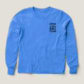 Apres Ski Club Mountain Logo - Custom Mens Winter  (Voorkant)