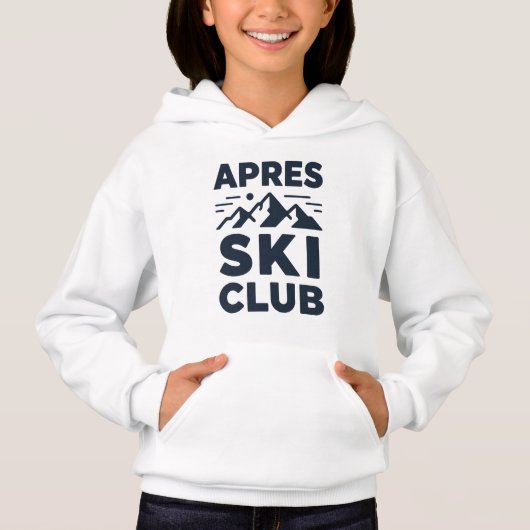 Apres Ski Club Mountain Logo - Custom Mens Winter  (Voorkant)