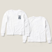 Apres Ski Club Mountain Logo - Custom Mens Winter  (Voorkant /achterkant)