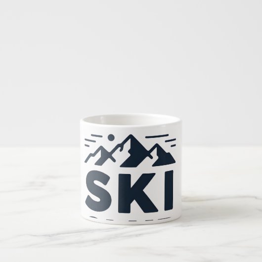 Apres Ski Club Mountain Logo - Custom Mens Winter  Espresso Kop (Voorkant)