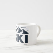 Apres Ski Club Mountain Logo - Custom Mens Winter  Espresso Kop (Voorkant rechts)