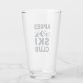 Apres Ski Club Mountain Logo - Custom Mens Winter  Glas (Achterkant)
