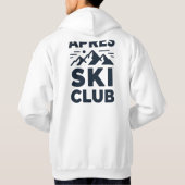 Apres Ski Club Mountain Logo - Custom Mens Winter  Hoodie (Achterkant)