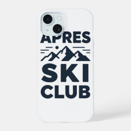 Apres Ski Club Mountain Logo - Custom Mens Winter  iPhone 15 Case