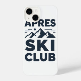 Apres Ski Club Mountain Logo - Custom Mens Winter  iPhone 14 Hoesje