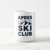 Apres Ski Club Mountain Logo - Custom Mens Winter  Koffiemok (Center)