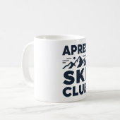 Apres Ski Club Mountain Logo - Custom Mens Winter  Koffiemok (Voorkant links)