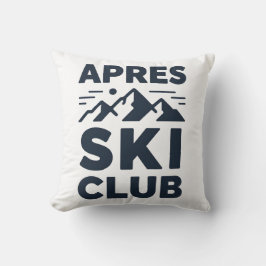Apres Ski Club Mountain Logo - Custom Mens Winter  Kussen