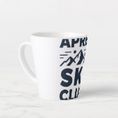 Apres Ski Club Mountain Logo - Custom Mens Winter  Latte Mok (Linkerhoek)