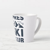 Apres Ski Club Mountain Logo - Custom Mens Winter  Latte Mok (Rechterhoek)