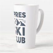 Apres Ski Club Mountain Logo - Custom Mens Winter  Latte Mok (Rechterhoek)