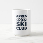 Apres Ski Club Mountain Logo - Custom Mens Winter  Magische Mok (Midden)