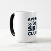Apres Ski Club Mountain Logo - Custom Mens Winter  Magische Mok (Voorkant links)