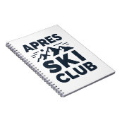 Apres Ski Club Mountain Logo - Custom Mens Winter  Notitieboek (Rechterzijde)