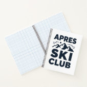 Apres Ski Club Mountain Logo - Custom Mens Winter  Notitieboek (Binnen)