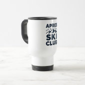 Apres Ski Club Mountain Logo - Custom Mens Winter  Reisbeker (Voorkant links)