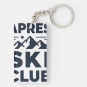 Apres Ski Club Mountain Logo - Custom Mens Winter  Sleutelhanger (achterkant)