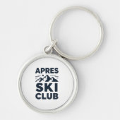 Apres Ski Club Mountain Logo - Custom Mens Winter  Sleutelhanger (Voorkant)