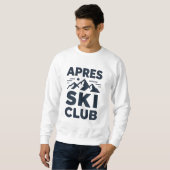 Apres Ski Club Mountain Logo - Custom Mens Winter  Trui (Voorkant volledig)