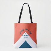 Après Ski Club Red Navy stijl Winter Tote Bag (Voorkant)