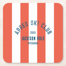 Apres Ski Club Retro Rode Cabana Streep Ski Feest