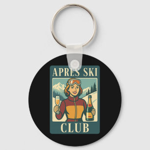Après Ski Club Retro Skiën Apres Ski Winter Vakant Sleutelhanger
