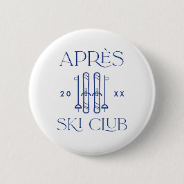 Apres Ski Club Skireis Bruidsfeest Favorieten Ronde Button 5,7 Cm